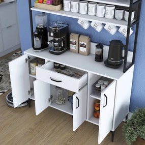 Dulap multifunctional, Hanah Home, JE130, 120x183.6x40 cm, Alb