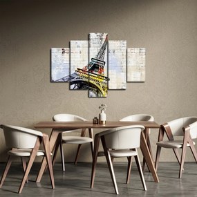 Tablou - Arta digitală a Turnului Eiffel (150x105 cm)