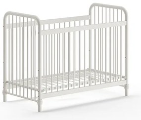 Pătuț Bebeluși BRONXX, Alb Mat, 60 x 120 cm (Metal) – BRONXX – Vipack