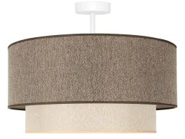 Duolla-Lustră aplicată BOHO ECO RECYCLING 1xE27/15W/230V d. 45 cm maro/crem