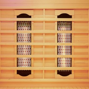 Infračervená sauna/ tepelná kabína Oslo s plnospektrálnymi žiaričmi a drevom Hemlock