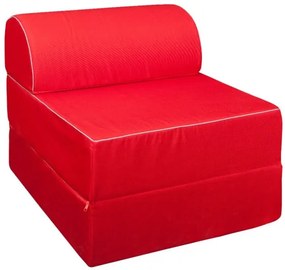 Fotoliu Extensibil Essentia, Rosu 20 x 70 x 196 Cm