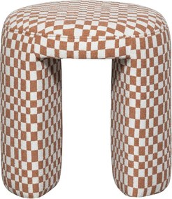 Scaun tip taburet portocaliu tapițat Charlie – WOOOD