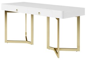 Birou dreptunghiular art nouveau culoare: alb DEPRIMO 12165 by Deprimo