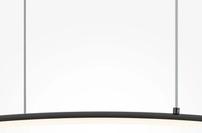 Lustra LED suspendata design minimalist Curve negru