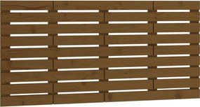 vidaXL Tăblie de pat pentru perete, maro miere, 156x3x63 cm, lemn pin