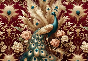 Fototapet - Păun elegant (147x102 cm)