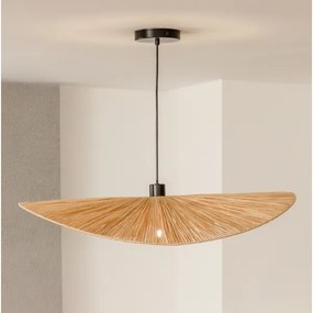 Brilagi - Lustră LED pe cablu CERIA BOHO 1xE27/40W/230V Ø 80 cm rafie
