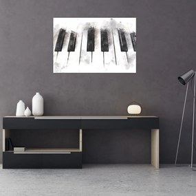 Tablou - Pian, acuarelă (90x60 cm)