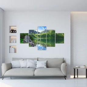 Tablou cu lac în munții Tatra (125x70 cm), în 40 de alte dimensiuni noi