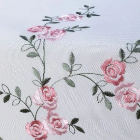 decoDoma Traversă de masă cu imprimeu MINI TRANDAFIRI 40 x 110 cm