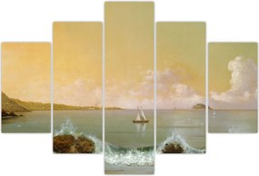 Tablou - Martin Johnson Heade, Rio de Janeiro Bay, reproducere (150x105 cm)