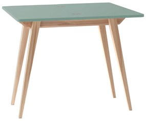 Masă consolă verde-mentă/în culoare naturală 45x90 cm Envelope – Ragaba