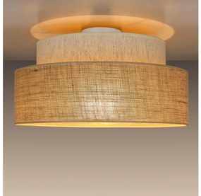 Plafonieră BOHO 1xE27/60W/230V alb/bej