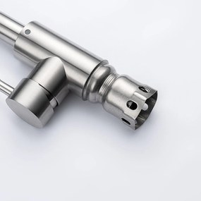 Baterie bucătărie - 290 alamă Satinat P14A