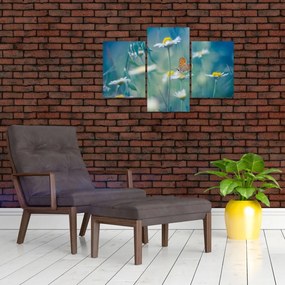 Tablou - Fluture pe margaretă (90x60 cm)