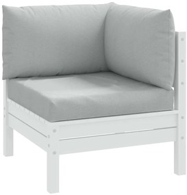 vidaXL Perne de paleți, 3 buc., melanj gri deschis, material textil