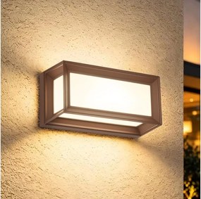 Brilagi - Aplica LED de exterior cu senzor PARKER LED/12W/230V, maro, IP44