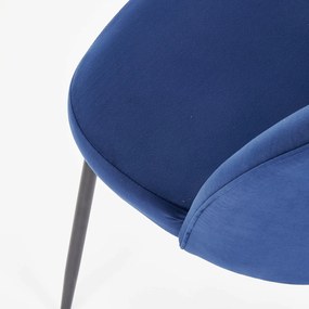 Scaun K314 velvet albastru