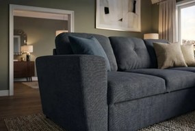 Coltar extensibil, material texturat gri, APARTMENT 245cm