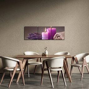 Tablou cu produsele spa (cu ceas) (90x30 cm)