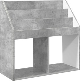 vidaXL Raft pentru copii Gri din beton 72,5 x 29,5 x 69 cm