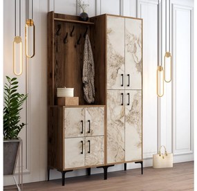 Mobilier hol Betina BA (Alb + Nuc). 1088297