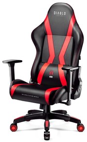 Scaun gaming Diablo X-Horn 2.0 King Size: negru-roșu Diablochairs