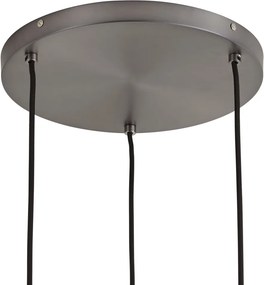 Lampă suspendată de design Gun metal cu 3 lumini - Ard