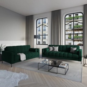Canapea din catifea Cosmopolitan Design Bali, verde închis