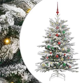 vidaXL Brad de Crăciun artificial cu ramuri articulare Alb 150 cm