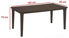 Set mobilier de grădină Futurowa 6+1 maro