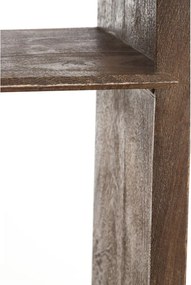 Bibliotecă în culoare naturală din lemn masiv de mango 48x190 cm Sondrio – Light &amp; Living