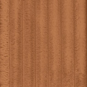 Colțar teracotă cu tapițerie din catifea reiată (cu colț pe partea dreaptă, cu șezlong) Martin – Ropez