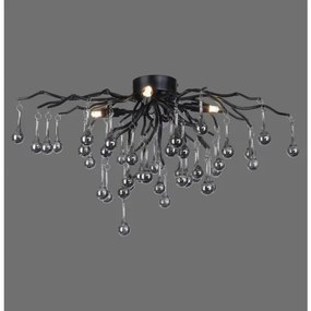 Paul Neuhaus 8090-18 - Lustră aplicată ICICLE 4xG9/40W/230V 30x60 cm negru