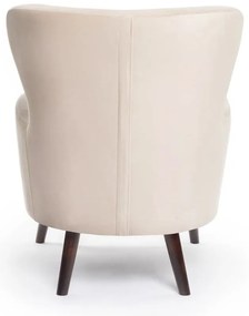 Fotoliu bej wing cu tapițerie din catifea Noemye – Bonami Selection