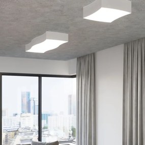 Plafonieră SQUARE 6xE27/60W/230V albă Sollux SL.1055