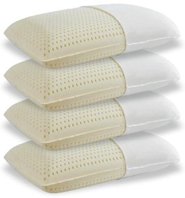 PACHET 4 PERNE AERO-SAN LATEX 249, pernă ortopedică pentru dormit, din latex natural, cu sistem de ventilație al aerului