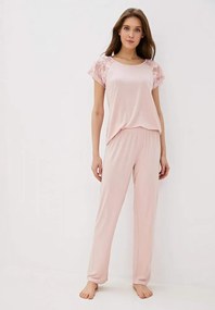 Pijamale femei SUSANA din bambus M Roz / Pink