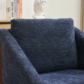 Scaun modern de accent pentru living, Albastru | Aosom Romania