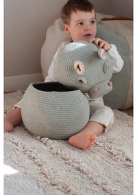 Coș de jucării pentru copii gri deschis din material textil ø 25x30 cm Henry the Hippo – Lorena Canals