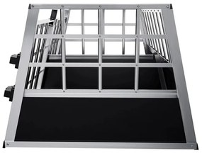 Juskys Lada din aluminiu pentru caini LX
