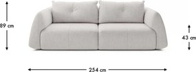 Canapea lemn masiv Camira 254 x 115 cm