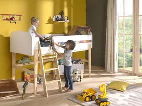 Pat copii MATRIMONIAL KIDDY 90 X 200 CM ALB