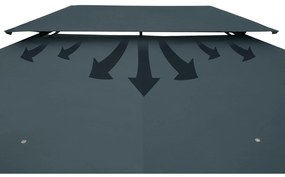 Deuba Pavilion de gradina Topas 4×3 - antracit