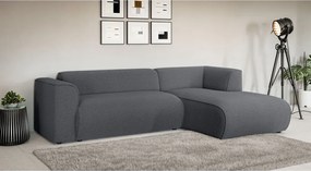 Colțar gri închis (cu colț pe partea dreaptă/cu șezlong) Merid – Ropez