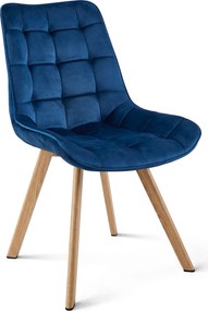 Scaun de masa SORIA VELVET, albastru
