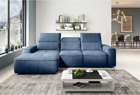 Coltar COLOMBO MINI, sezlong stanga, stofa catifelata bej - Whisper 03