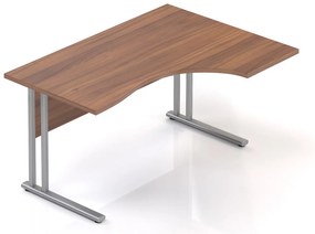Masa ergonomica Visio 140 x 100 cm, dreapta, nuc