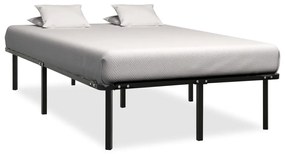 vidaXL Cadru de pat, negru, 120 x 200 cm, metal